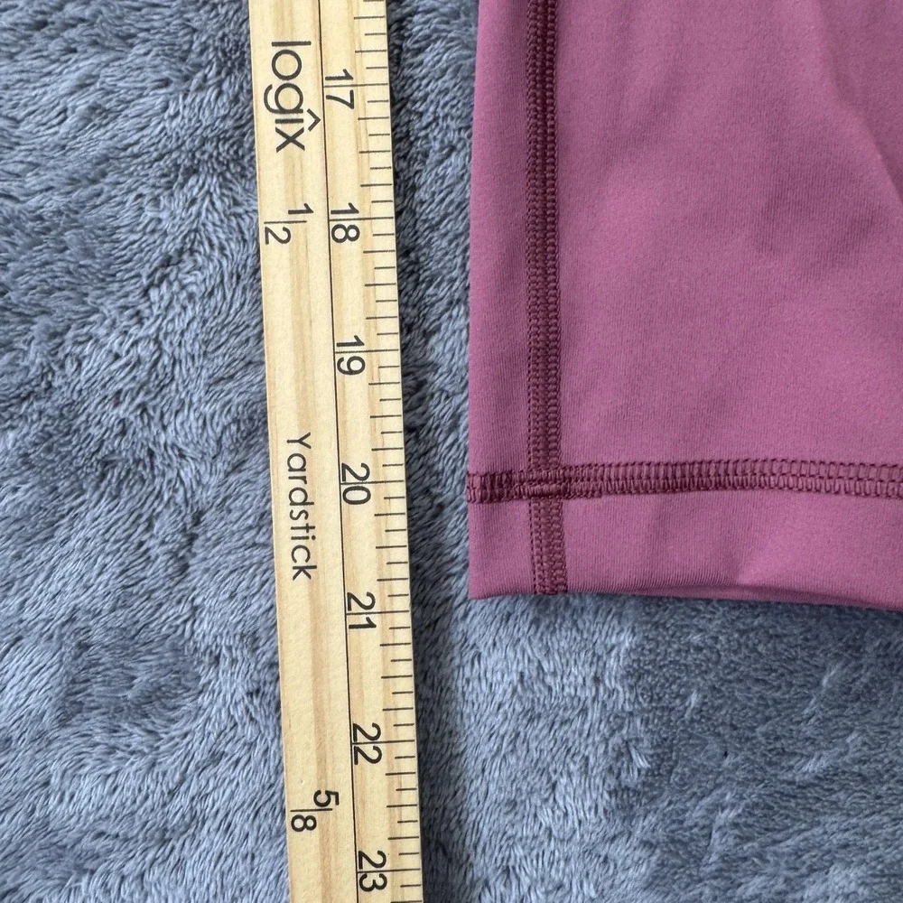 Lululemon Wunder Train‎ High-Rise Crop 21 Womens 12 Pink Yoga Athletic Leggings